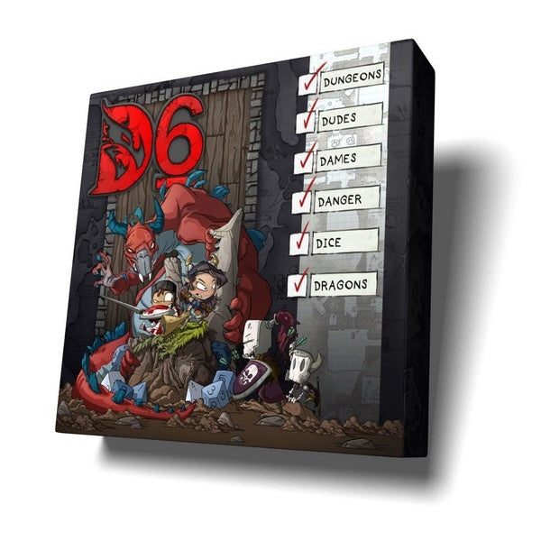 Image du jeu D6: Dungeons, Dudes, Dames, Danger, Dice and Dragons!